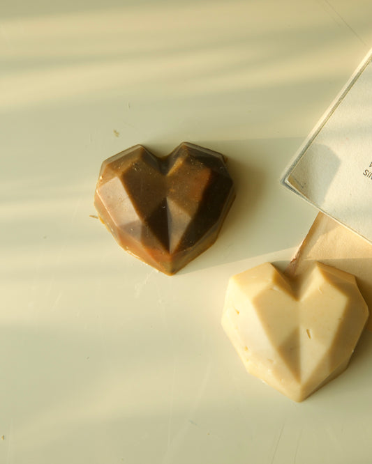 Pack of 2 Heart soaps