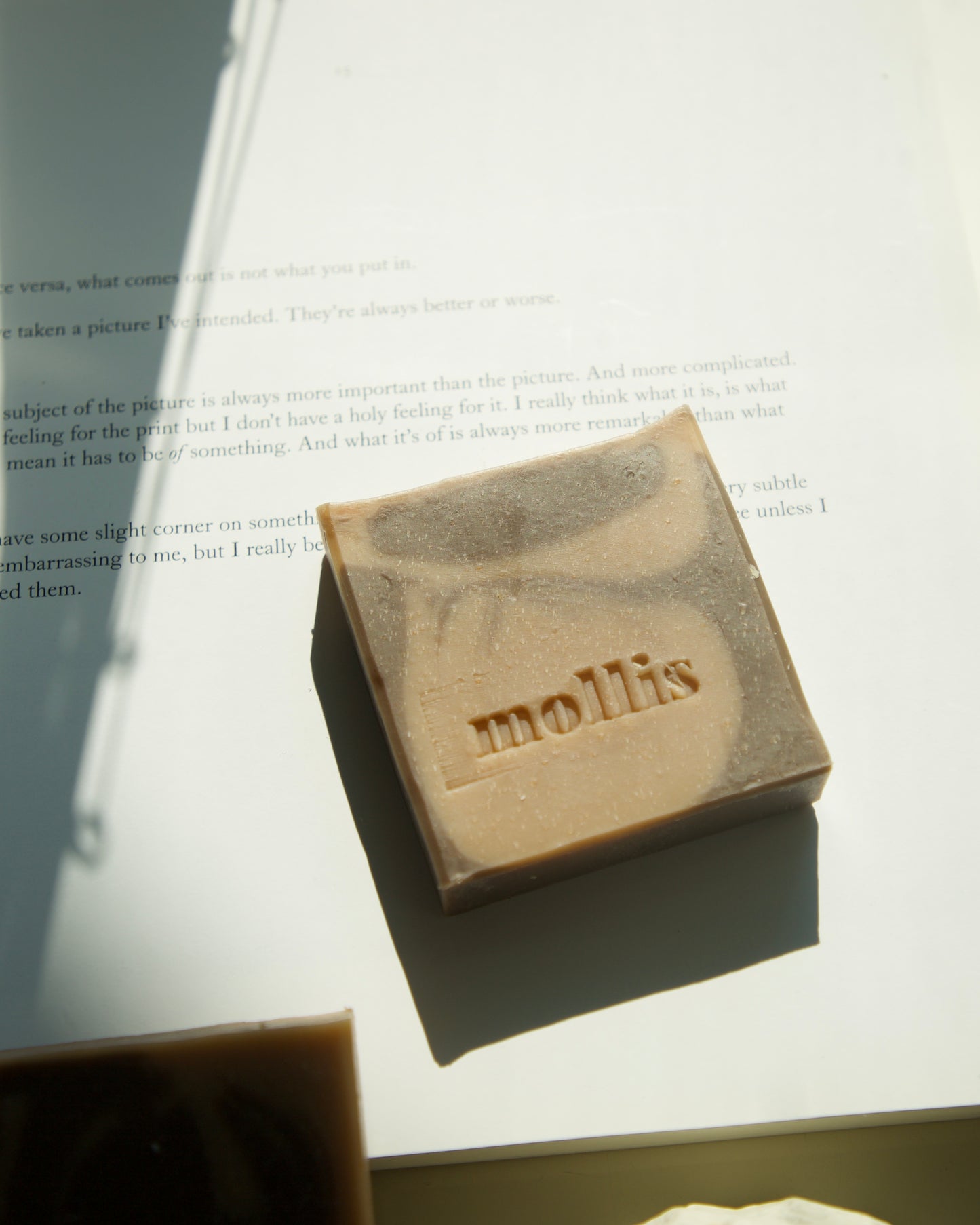 Mollis Milano Morning soap bar India — vanilla espresso coffee handmade cold process soap